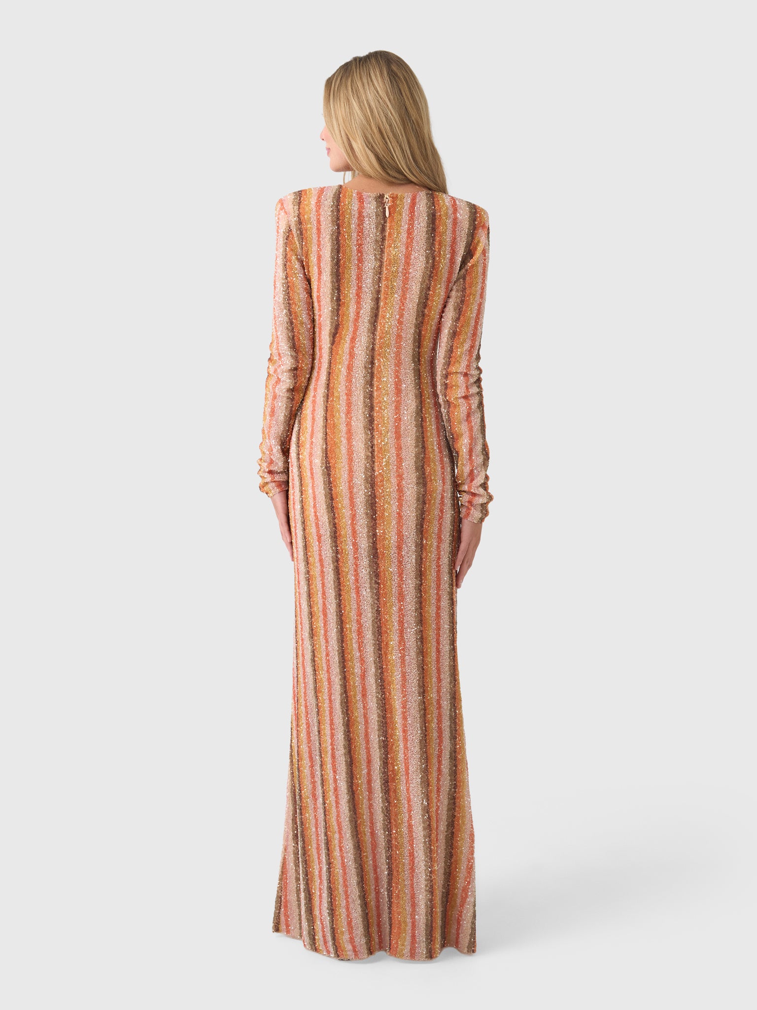 Rachel Gilbert Women's Isadora Long Sleeve Gown - Saint Bernard