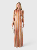 Rachel Gilbert Women's Isadora Long Sleeve Gown - Saint Bernard