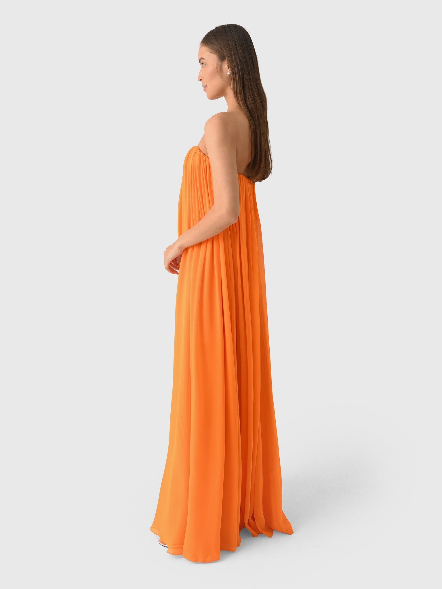 Rachel Gilbert Women's Pamina Gown, Orange | Size: 1