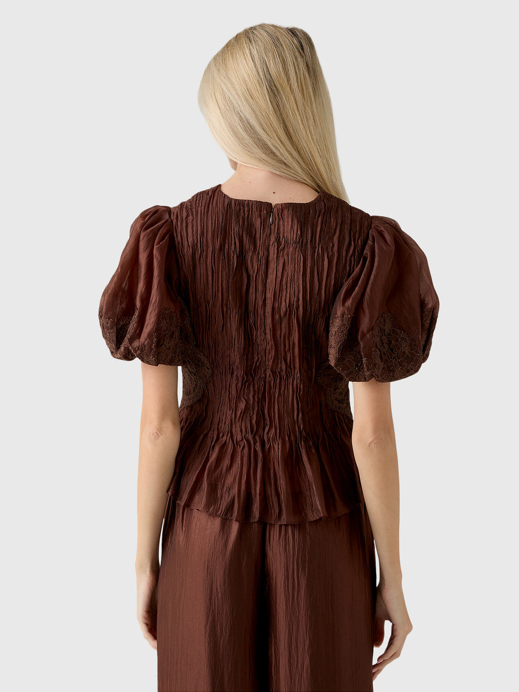 AJE Women's Ophelia Lace Top - Saint Bernard