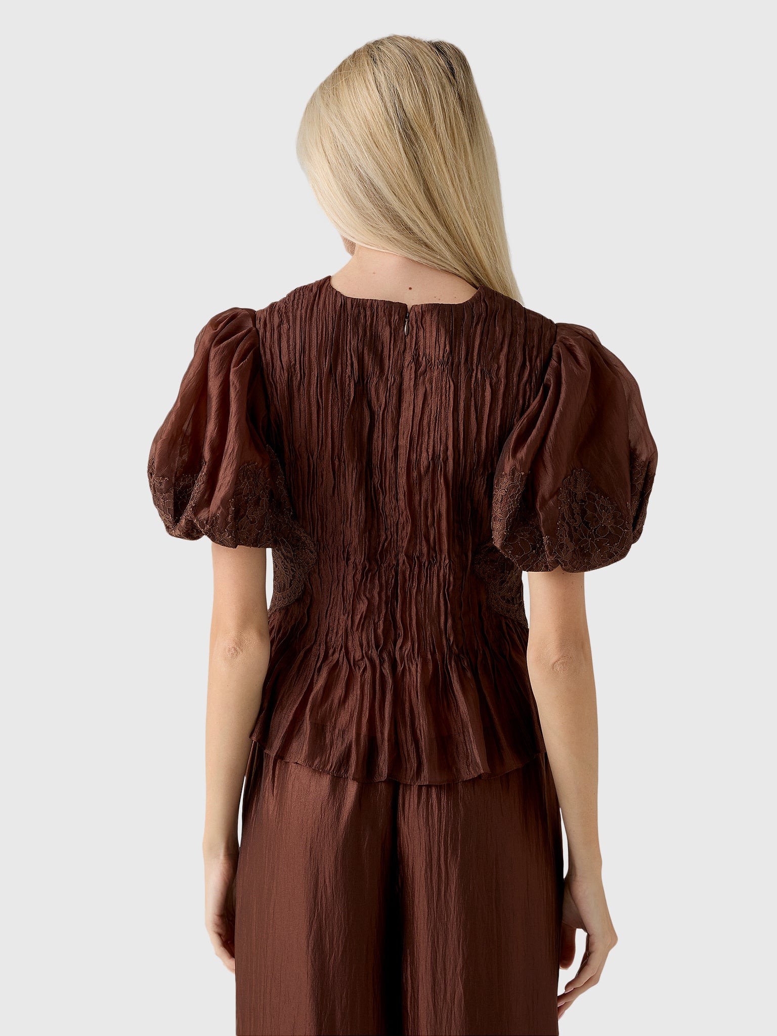 AJE Women's Ophelia Lace Top - Saint Bernard