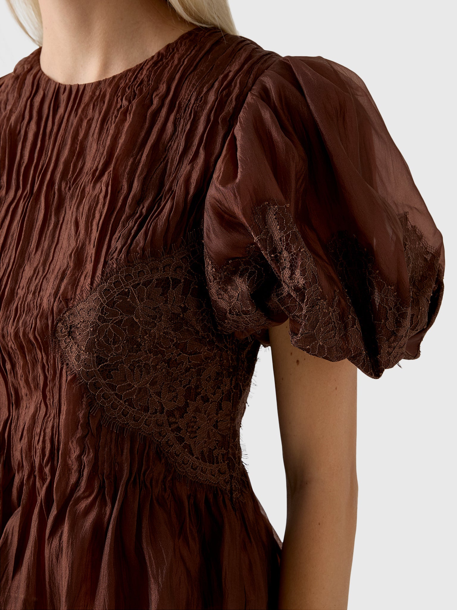AJE Women's Ophelia Lace Top - Saint Bernard
