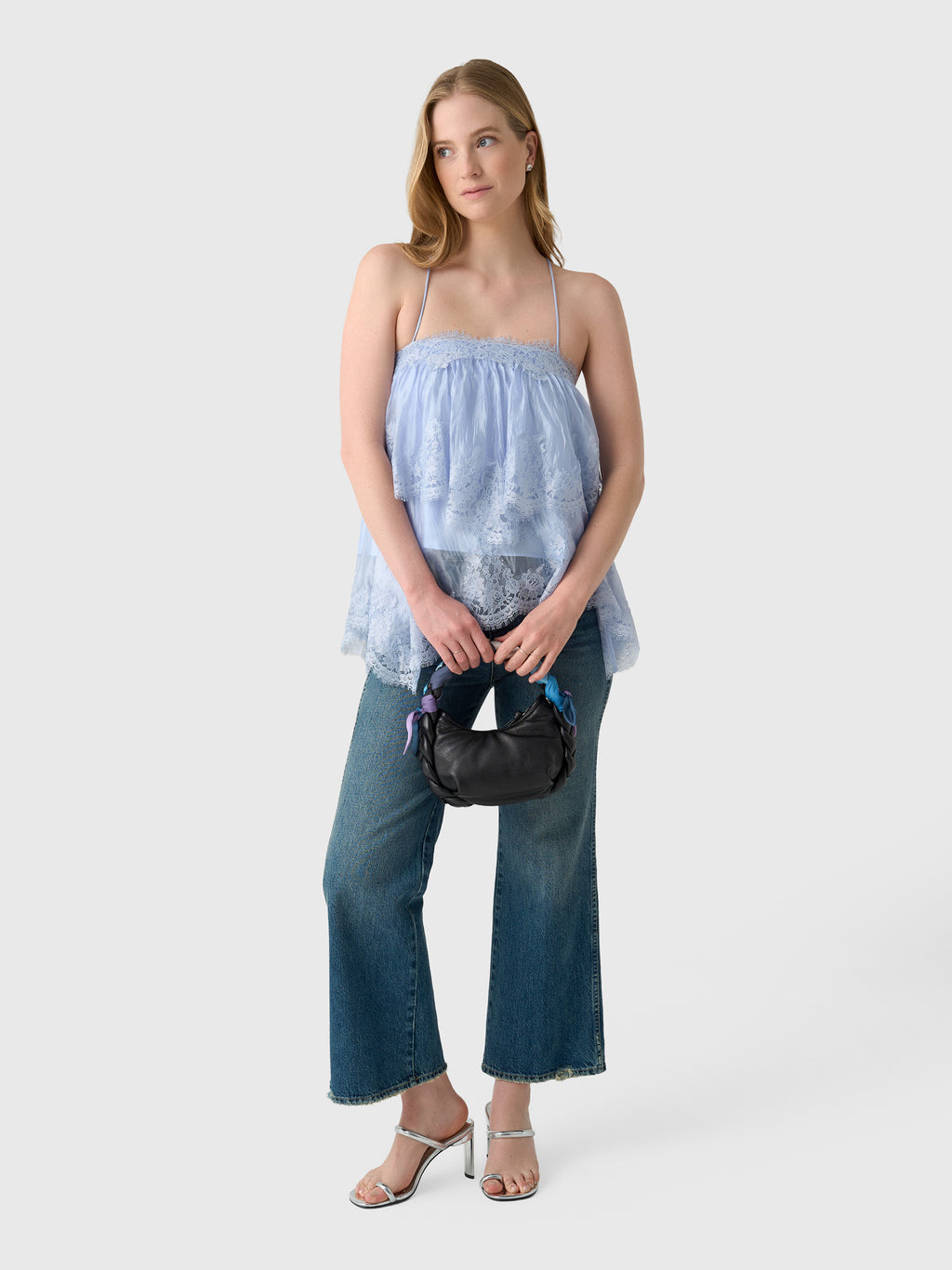 AJE Women's Ophelia Lace Cami - Saint Bernard