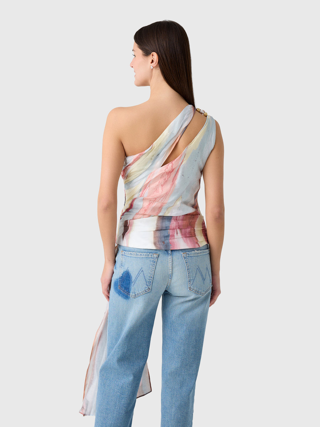 AJE Women's Capture One Shoulder Top - Saint Bernard