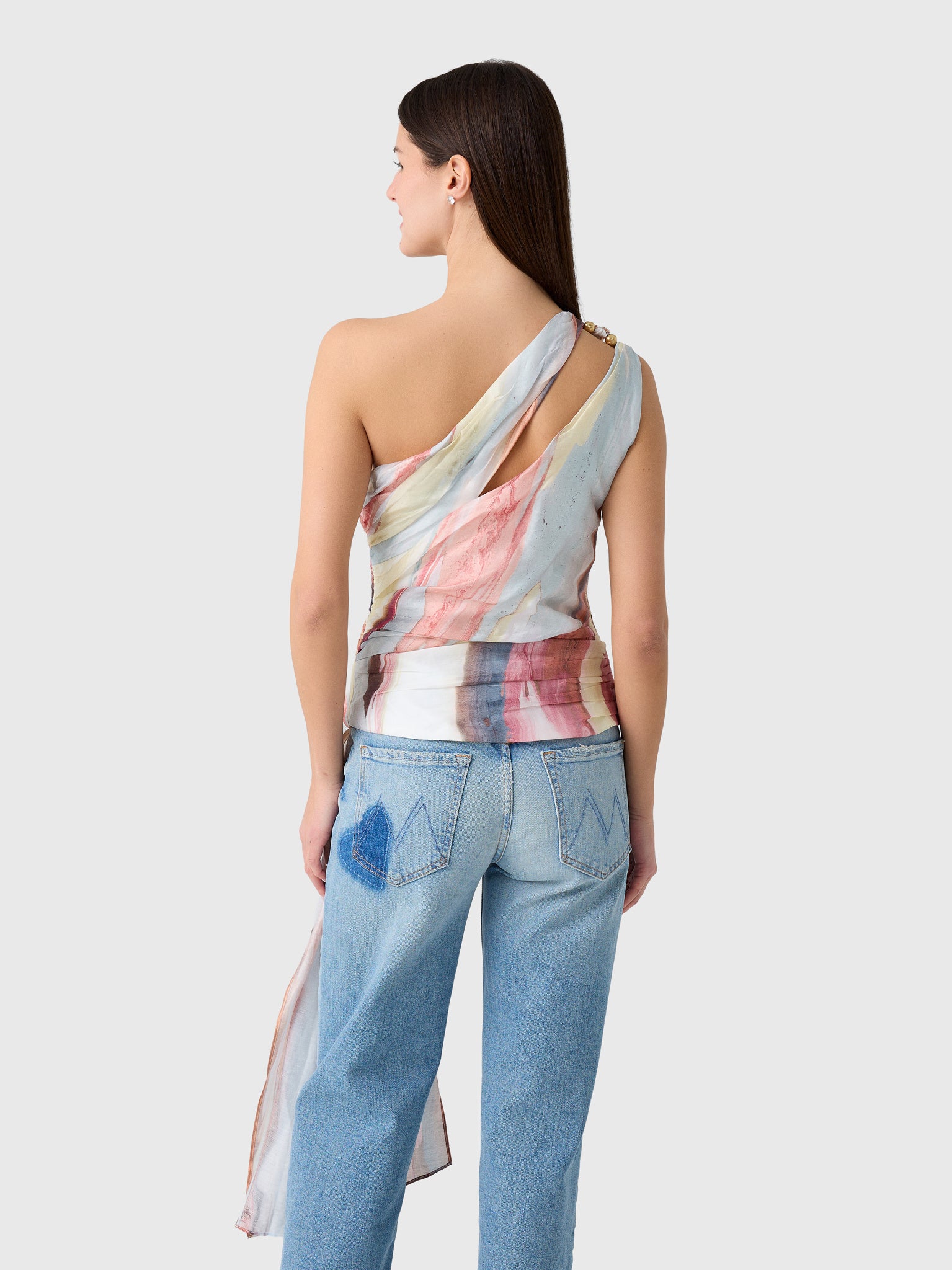 AJE Women's Capture One Shoulder Top - Saint Bernard