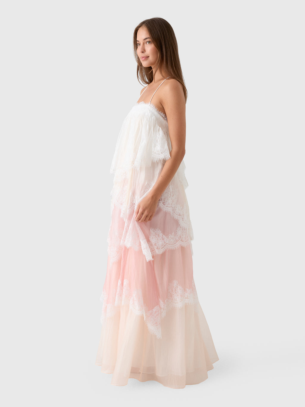 AJE Women's Ophelia Lace Gown - Saint Bernard