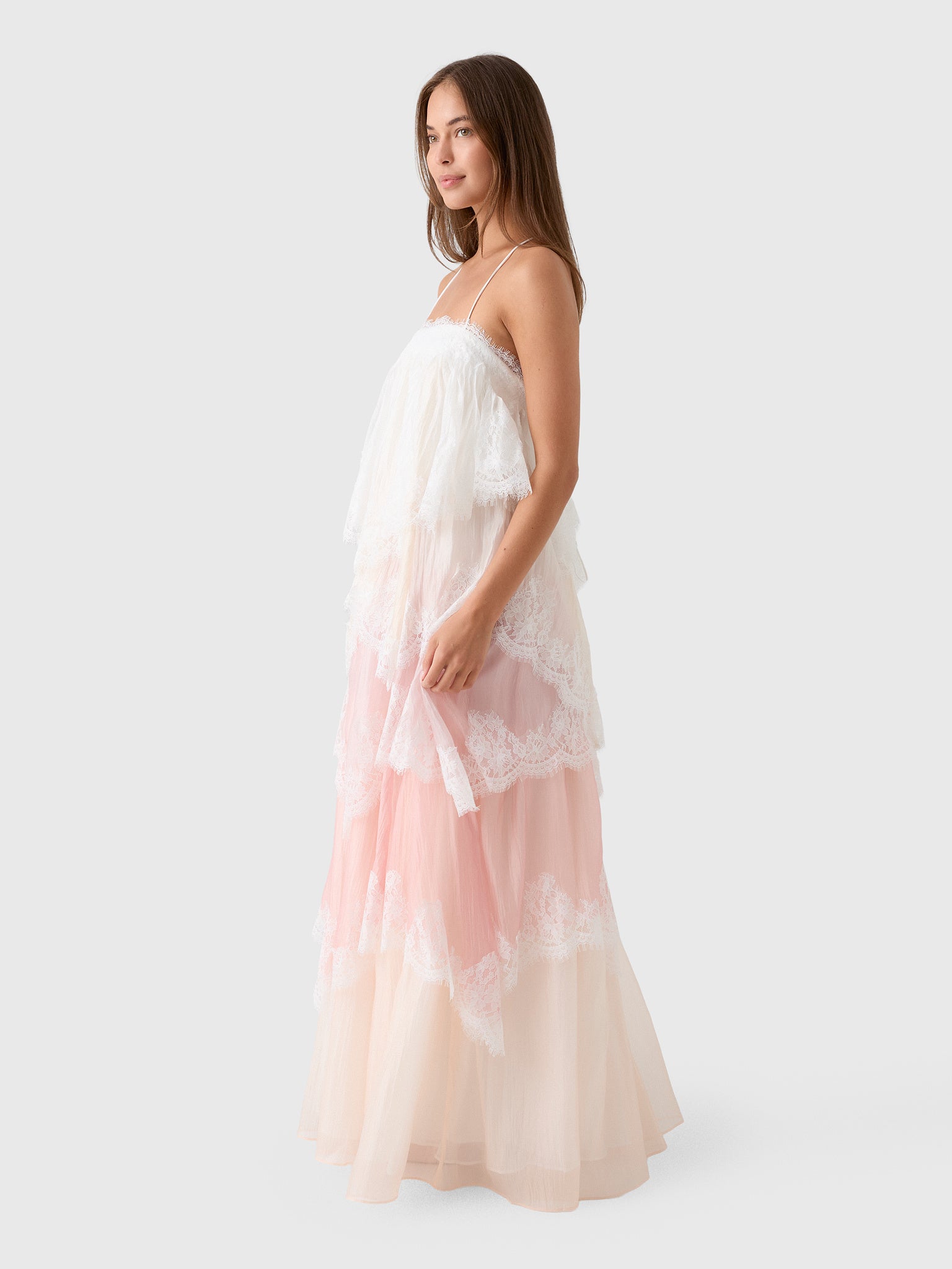 AJE Women's Ophelia Lace Gown - Saint Bernard