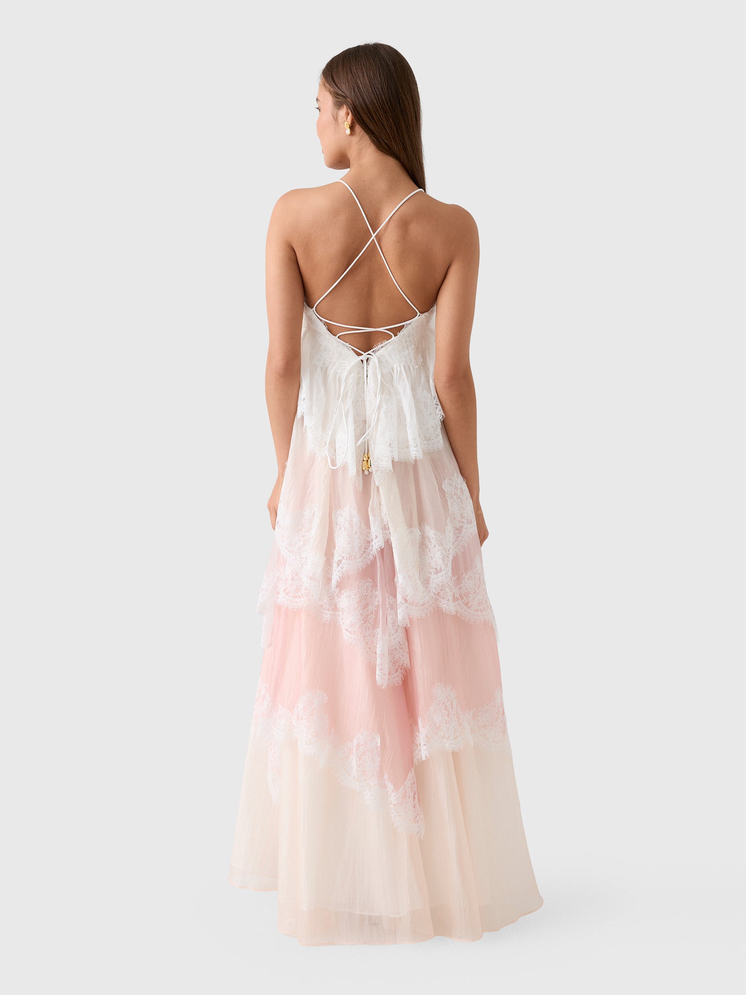 AJE Women's Ophelia Lace Gown - Saint Bernard