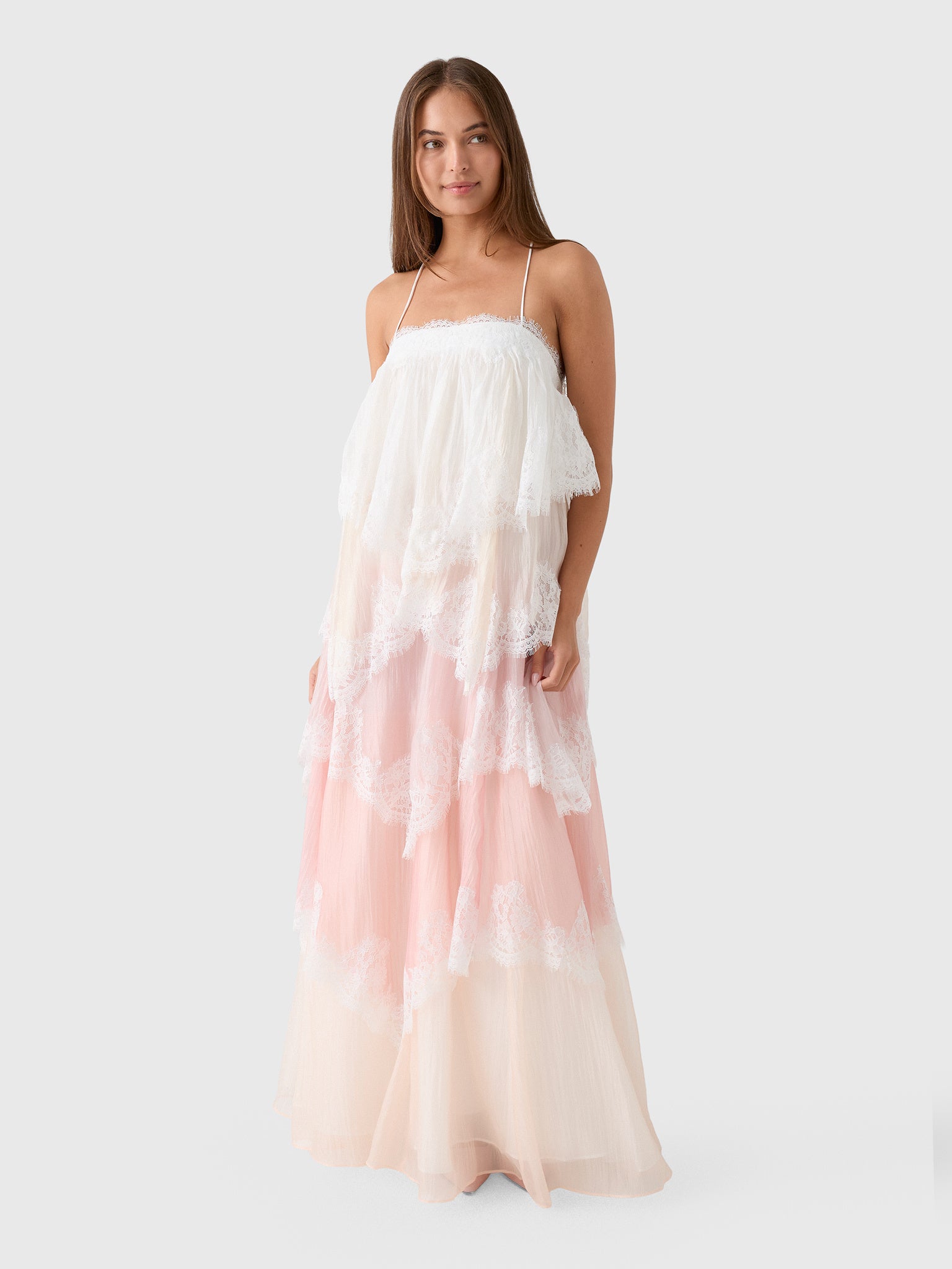 AJE Women's Ophelia Lace Gown - Saint Bernard