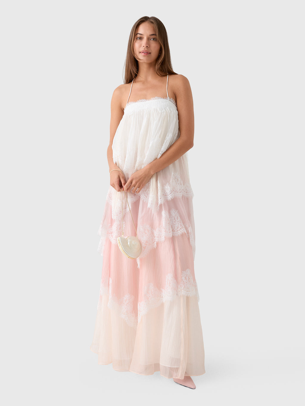 AJE Women's Ophelia Lace Gown - Saint Bernard