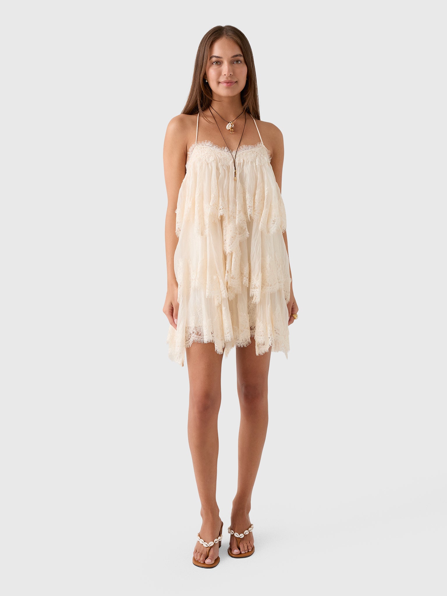 AJE Women's Ophelia Lace Mini Dress - Saint Bernard