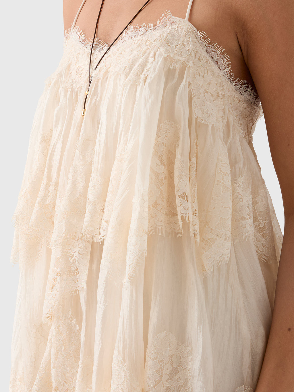 AJE Women's Ophelia Lace Mini Dress - Saint Bernard