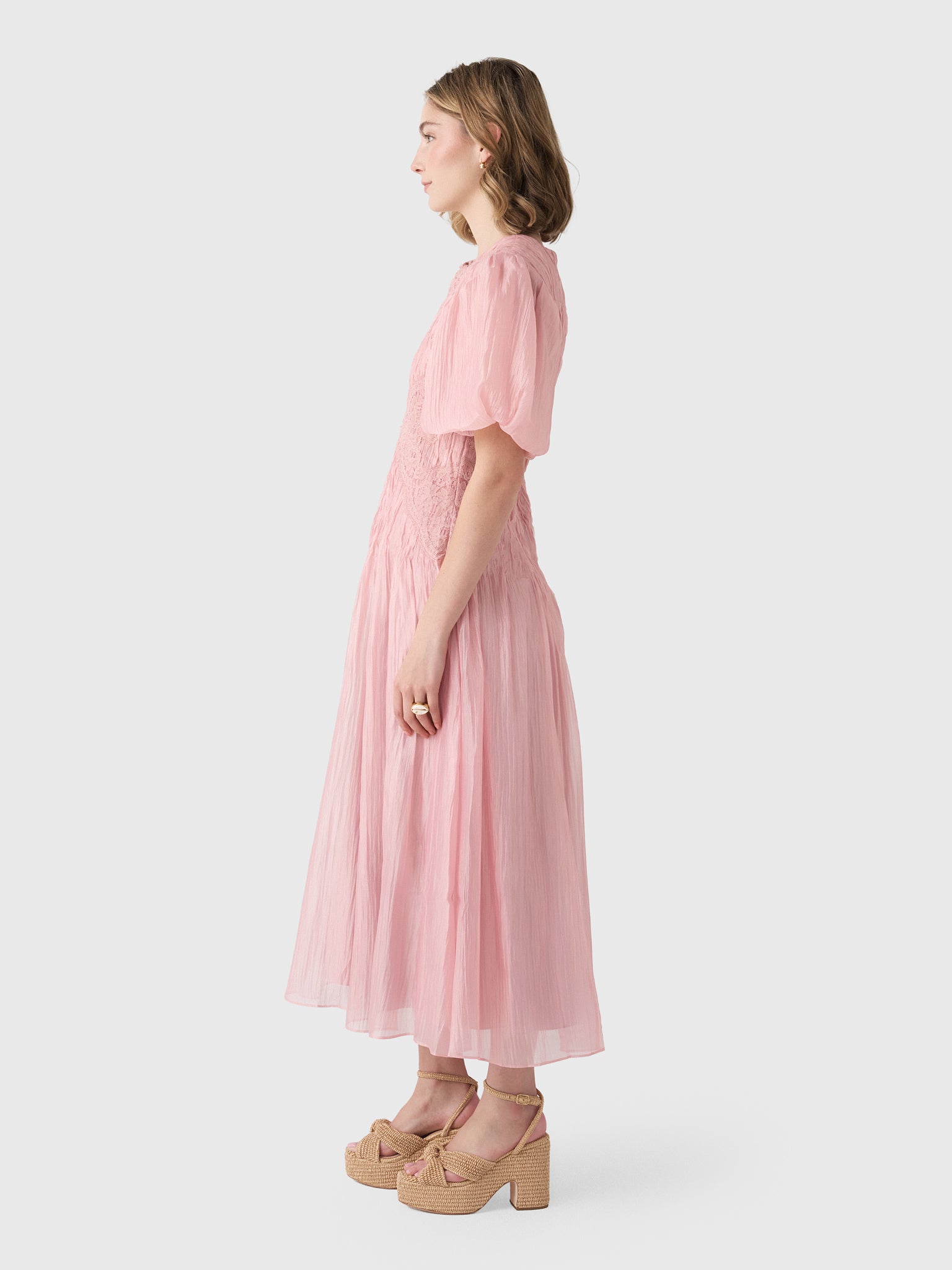 AJE Women's Ophelia Lace Midi Dress – Saint Bernard