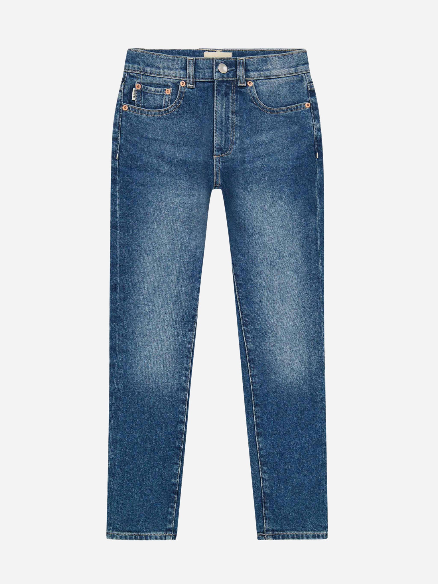 DL1961 Girls' Emie High Rise Straight Jean - Saint Bernard