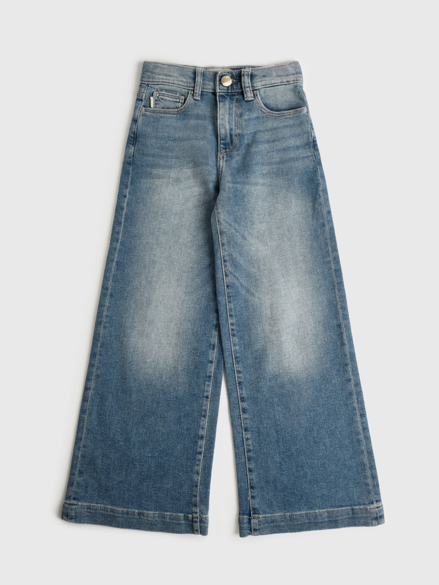 DL1961 Girls' Lily Wide Leg Jean - Saint Bernard