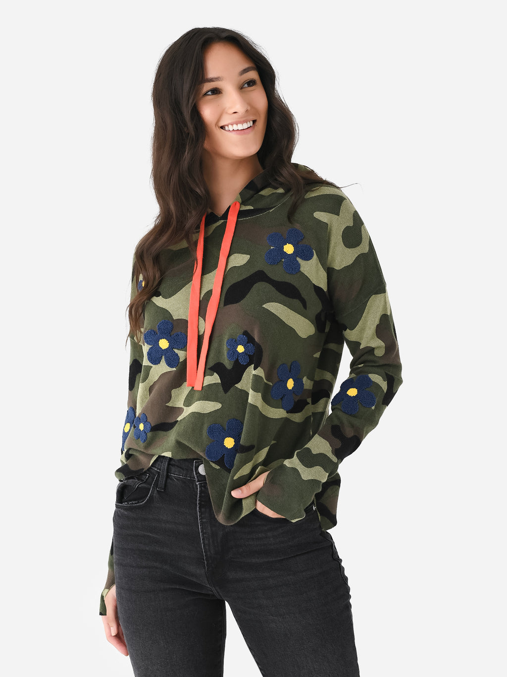 J Society Women's Camo Daisy Hoodie - Saint Bernard