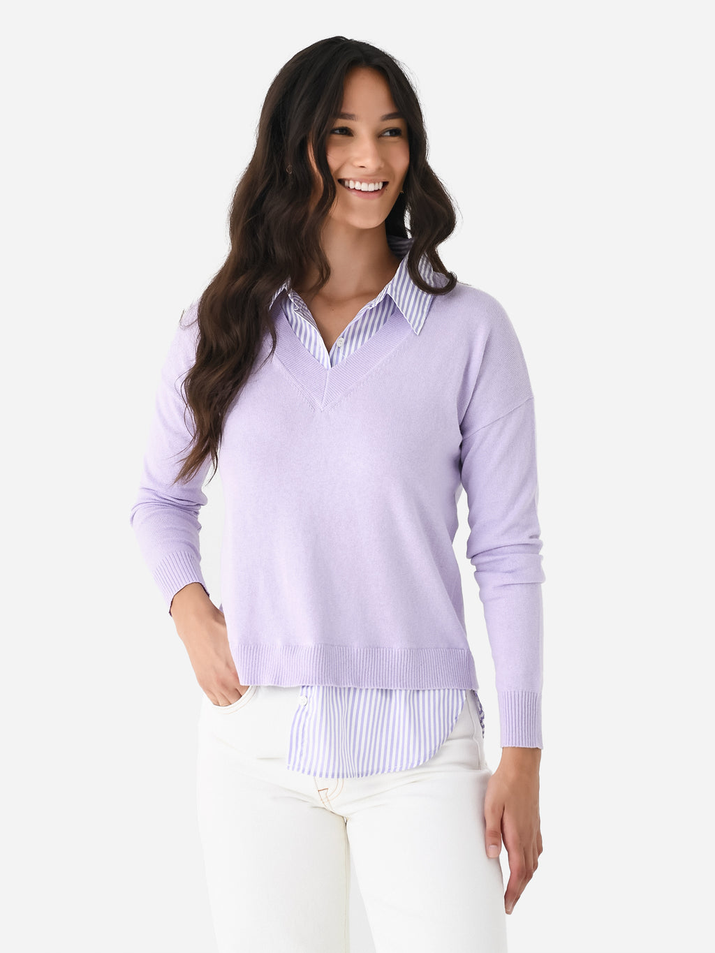 J Society Women's No Distress Sweater - Saint Bernard