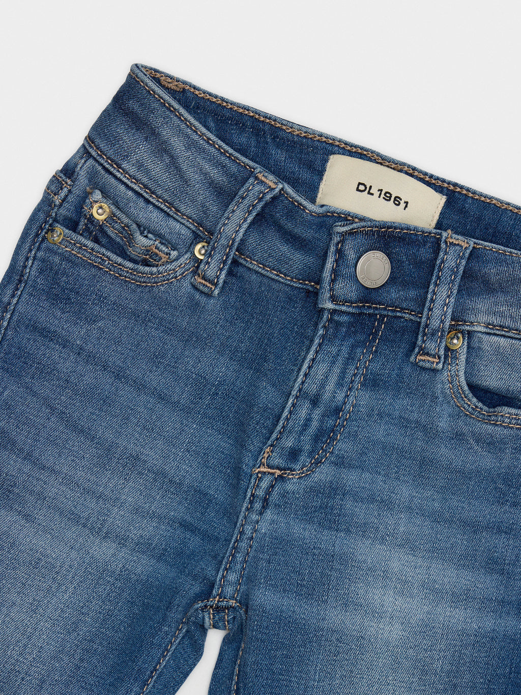 DL1961 Toddler Girls' Claire High Rise Bootcut Jean - Saint Bernard