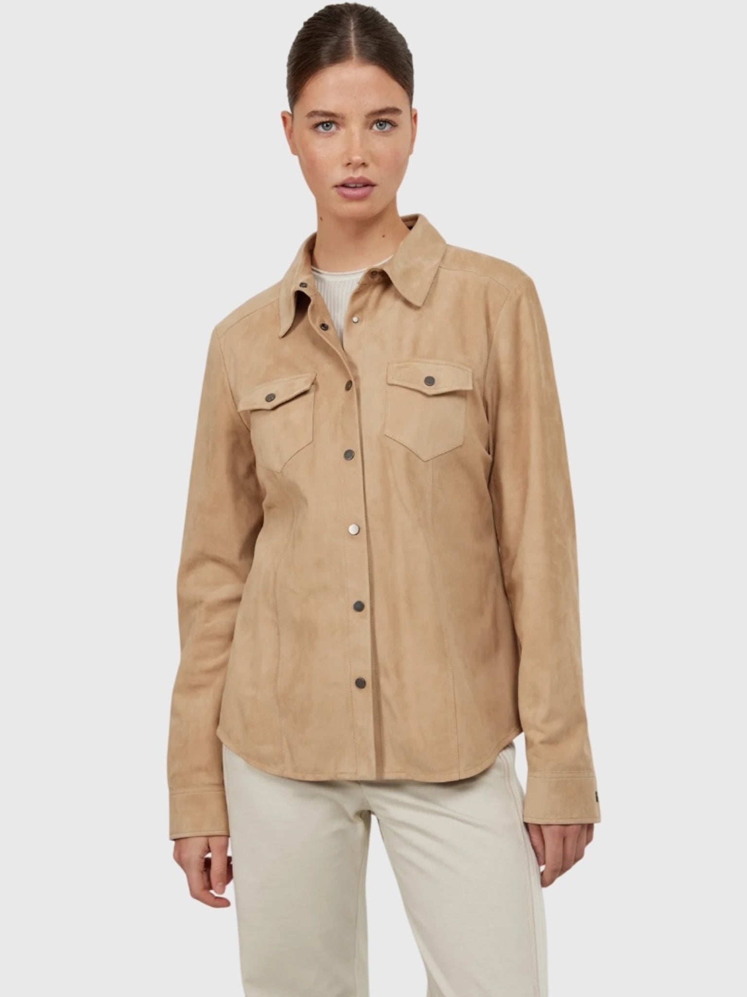 Frauenschuh Women's Fanny Leather Shirt - Saint Bernard