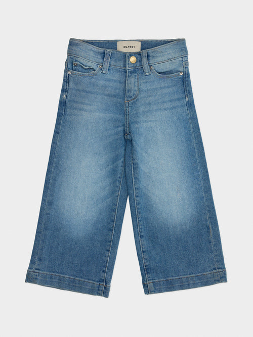 DL1961 Toddler Girls' Lily Wide Leg Jean