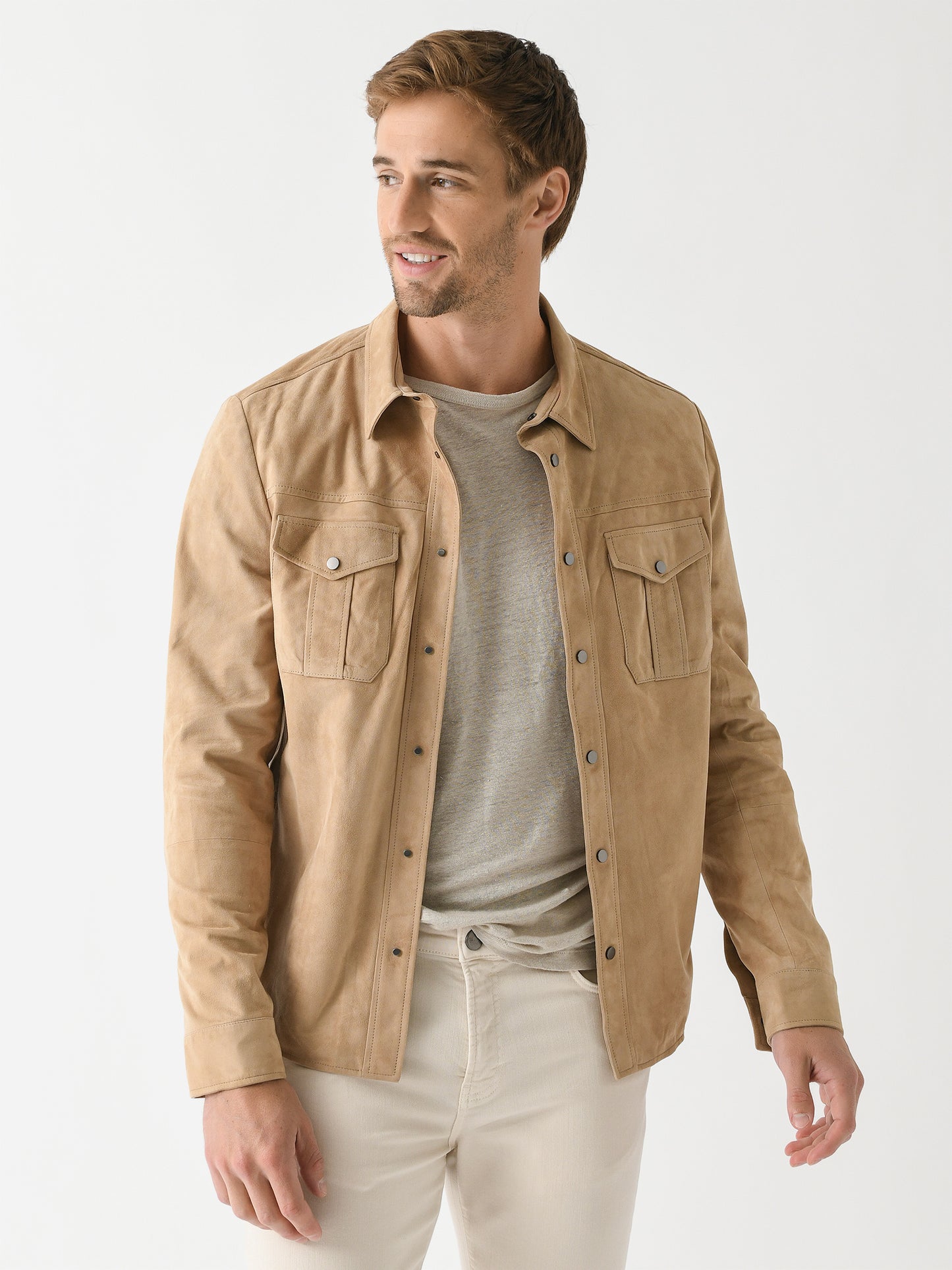 Frauenschuh Men's Roco Leather Shirt Jacket