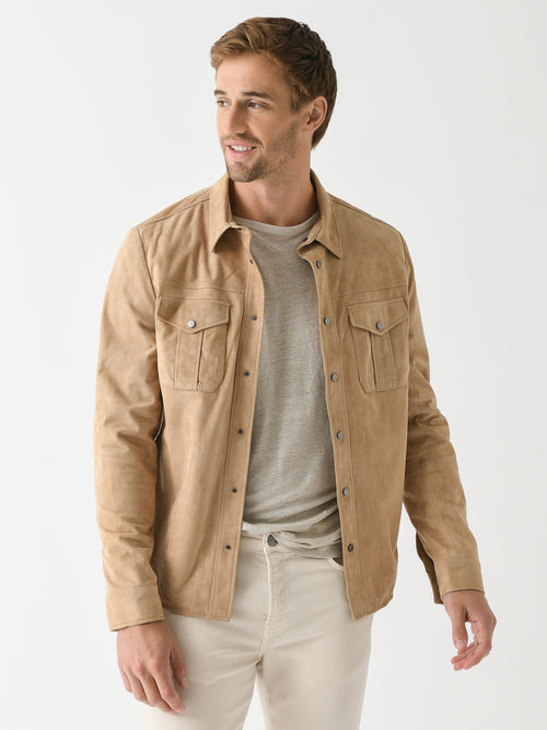 Frauenschuh Men's Roco Leather Shirt Jacket - Saint Bernard