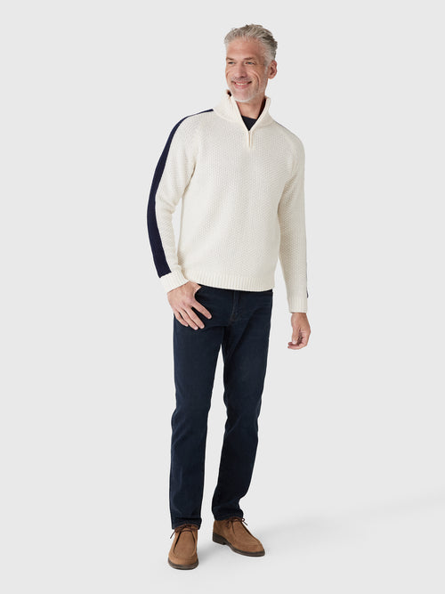 We Norwegians Men's Kikut Zip-Up Sweater - Saint Bernard