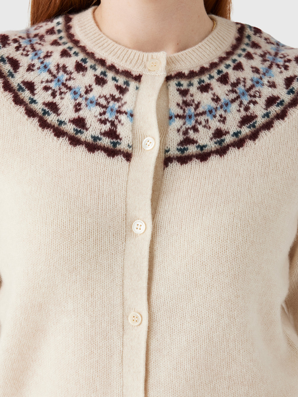 DÔEN Women's Olympe Cashmere Cardigan - Saint Bernard