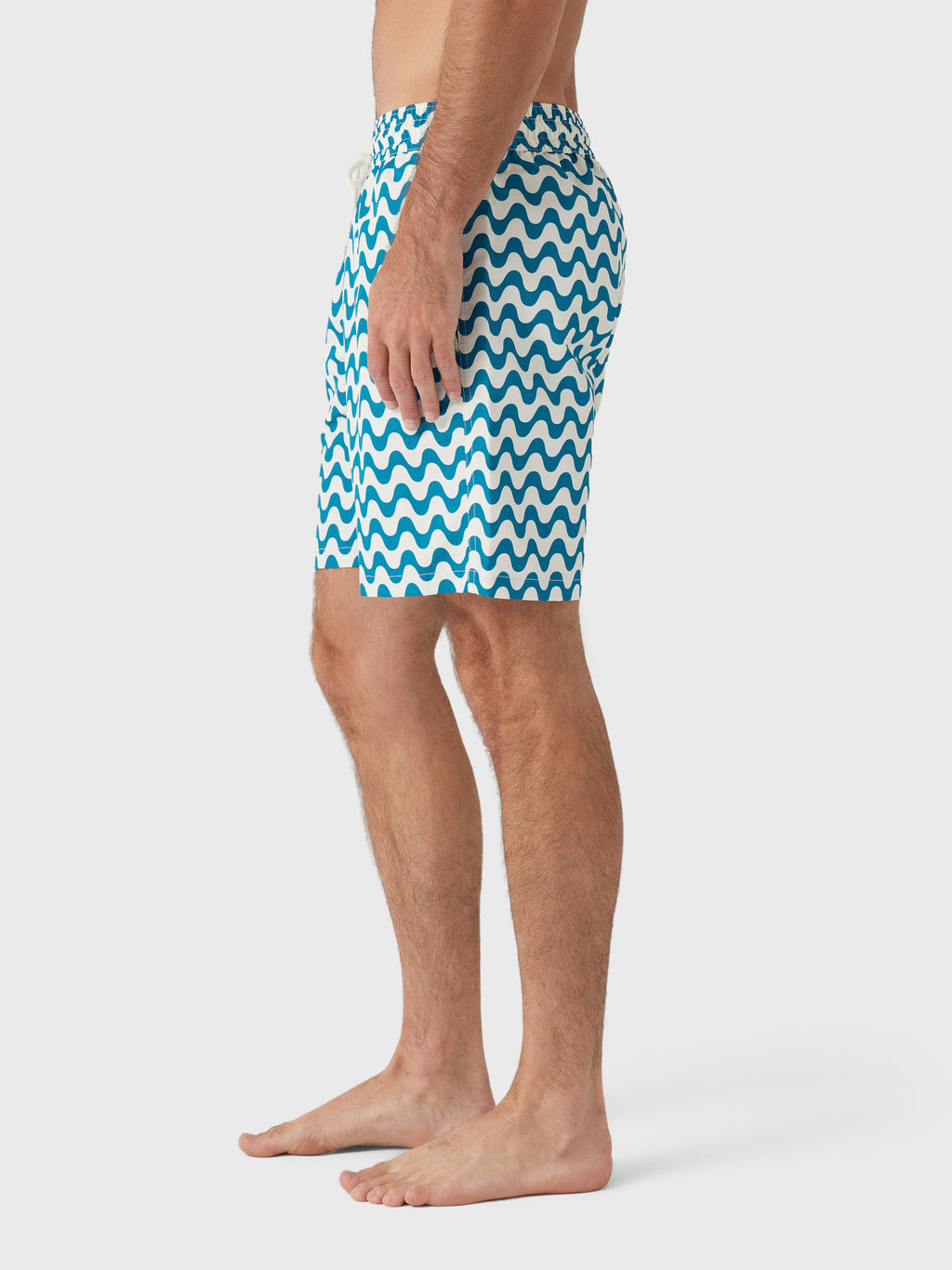 Frescobol Carioca Men's Santos Board Copacabana Swim Trunk - Saint Bernard