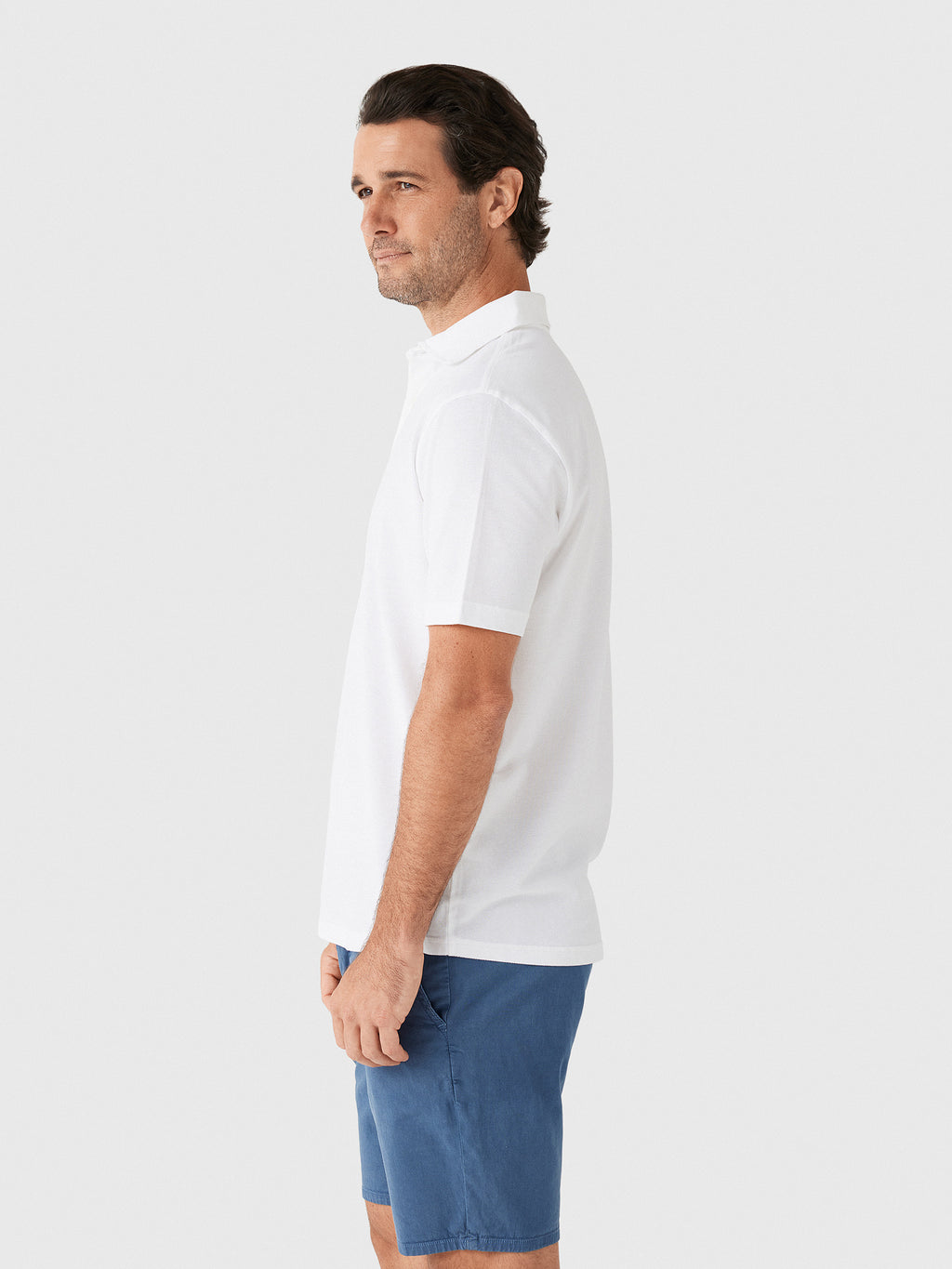 Frescobol Carioca Men's Luca Cotton Piqué Polo - Saint Bernard