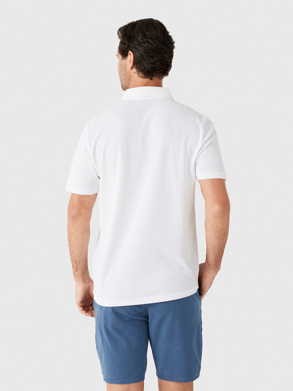 Frescobol Carioca Men's Luca Cotton Piqué Polo - Saint Bernard