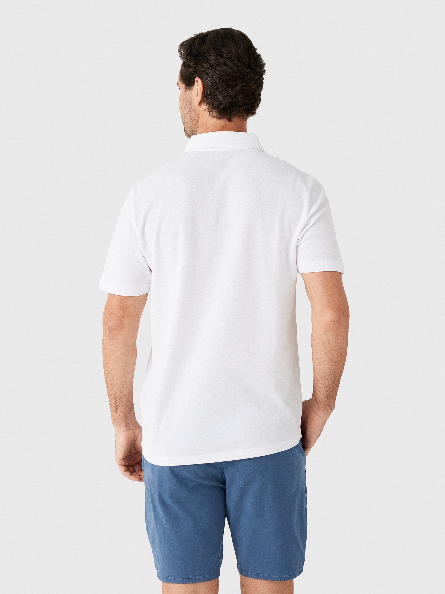 Frescobol Carioca Men's Luca Cotton Piqué Polo - Saint Bernard