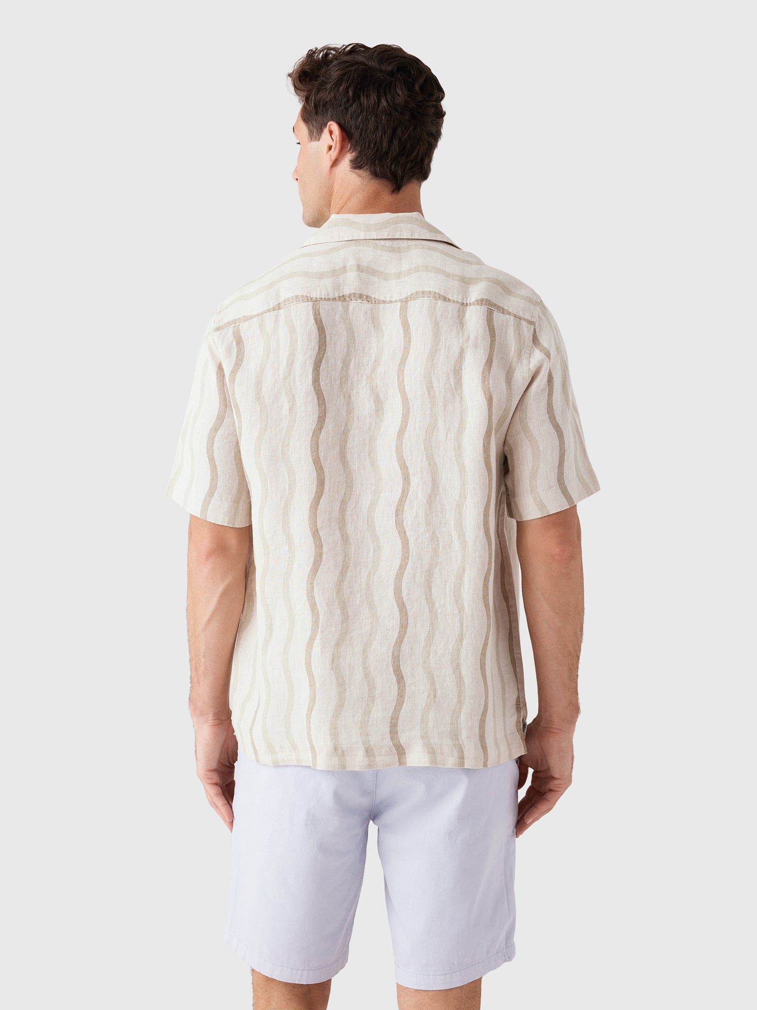 Frescobol Carioca Men's Roberto Linen Shirt - Saint Bernard