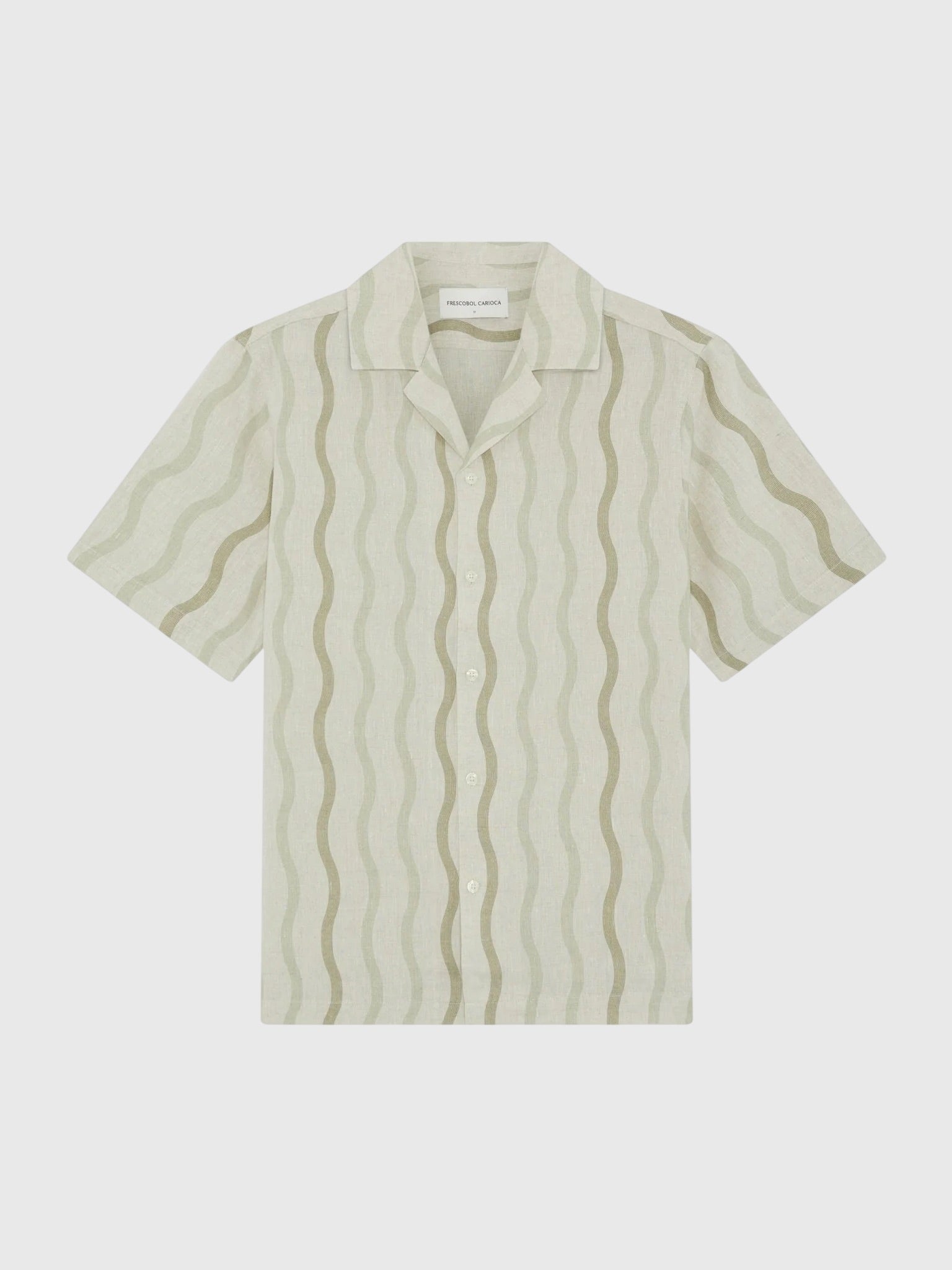 Frescobol Carioca Men's Roberto Linen Shirt - Saint Bernard