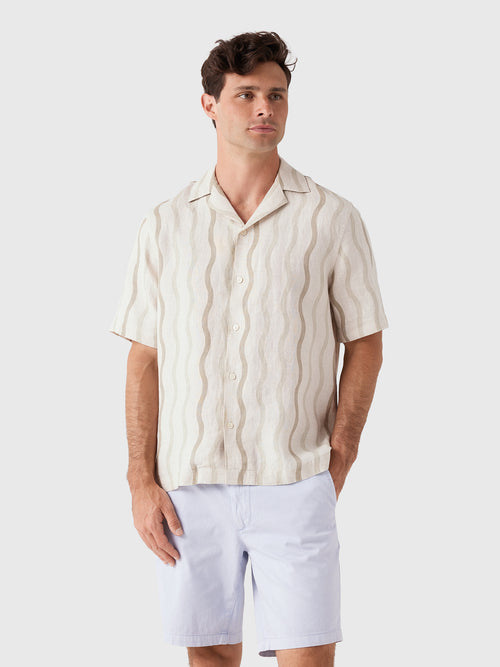 Frescobol Carioca Men's Roberto Linen Shirt