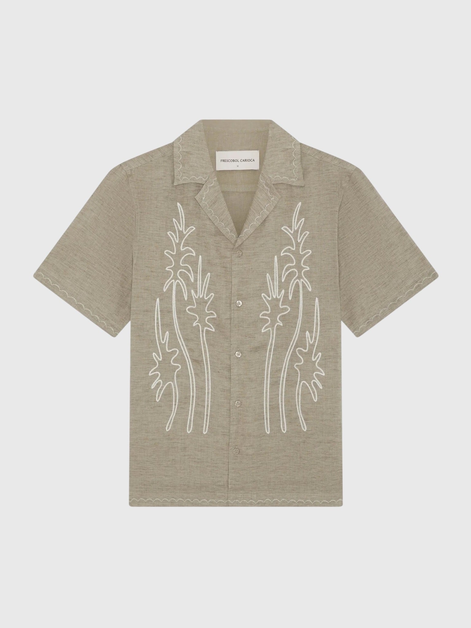 Frescobol Carioca Men's Alves Linen Shirt - Saint Bernard