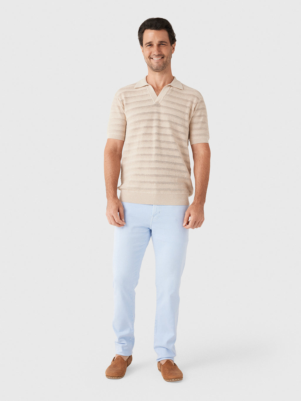 Frescobol Carioca Men's Rino Cotton Polo - Saint Bernard