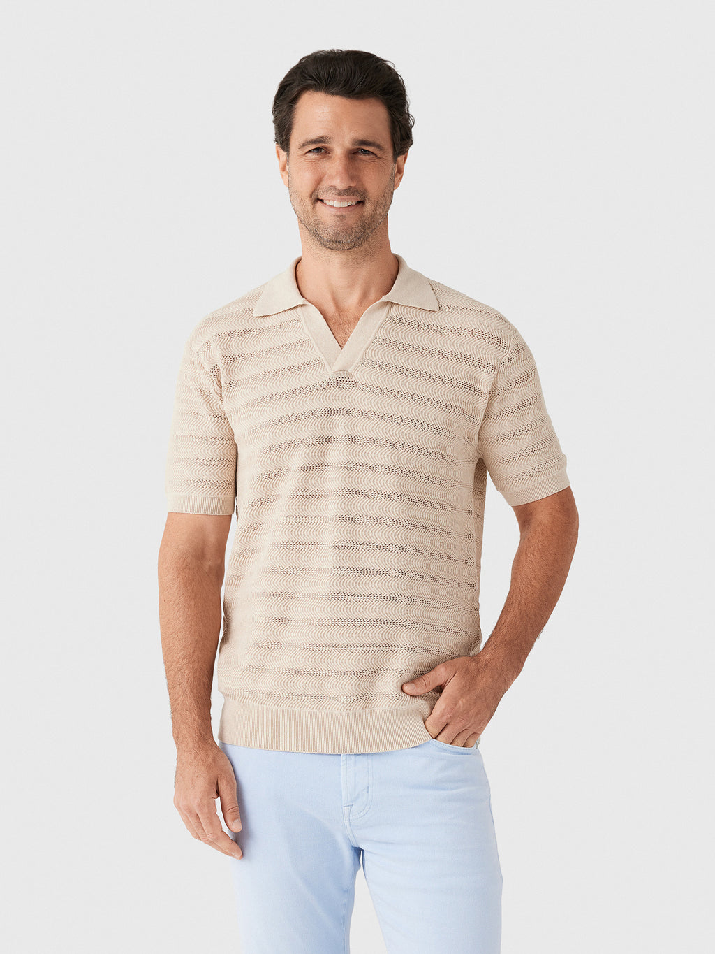Frescobol Carioca Men's Rino Cotton Polo - Saint Bernard