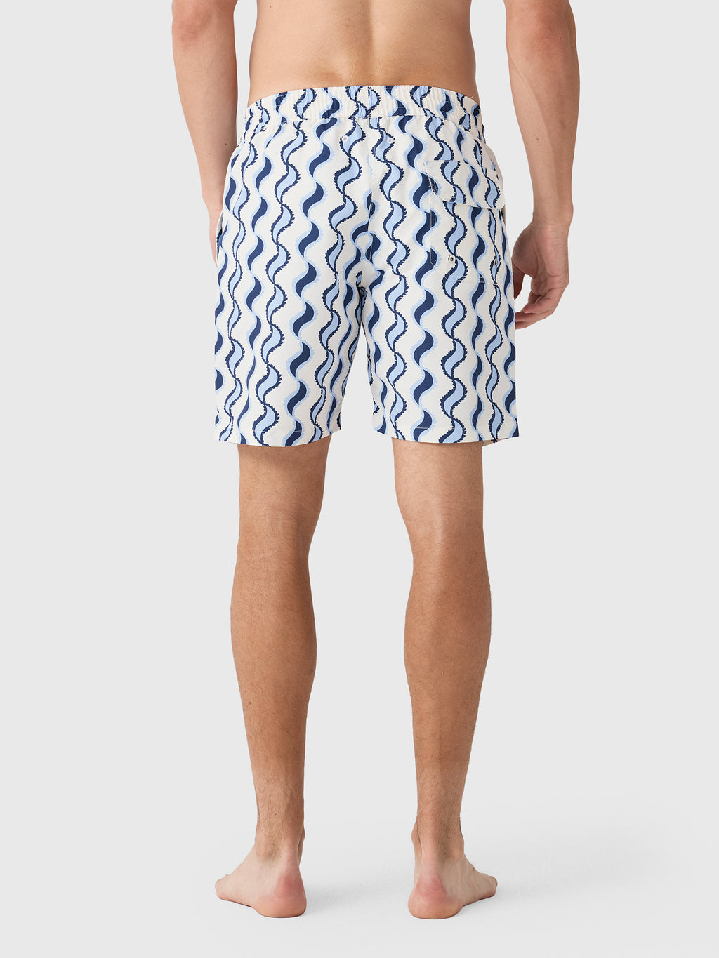 Frescobol Carioca Men's Santos Board Copa Paisley Swim Trunk - Saint Bernard