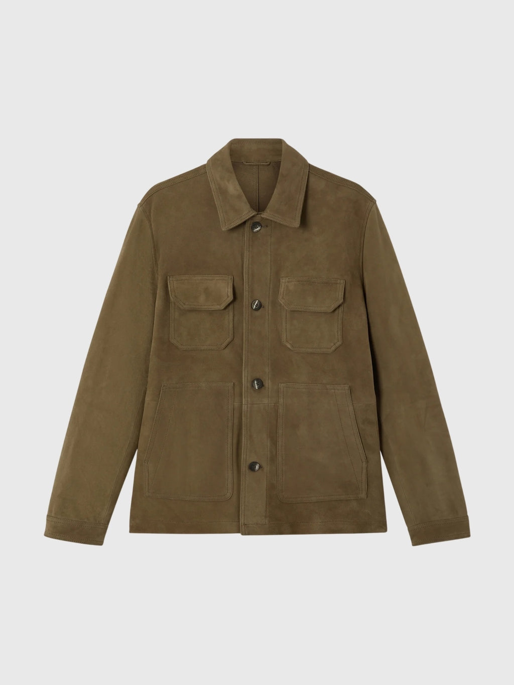 Frescobol Carioca Men's Ravi Suede Jacket - Saint Bernard