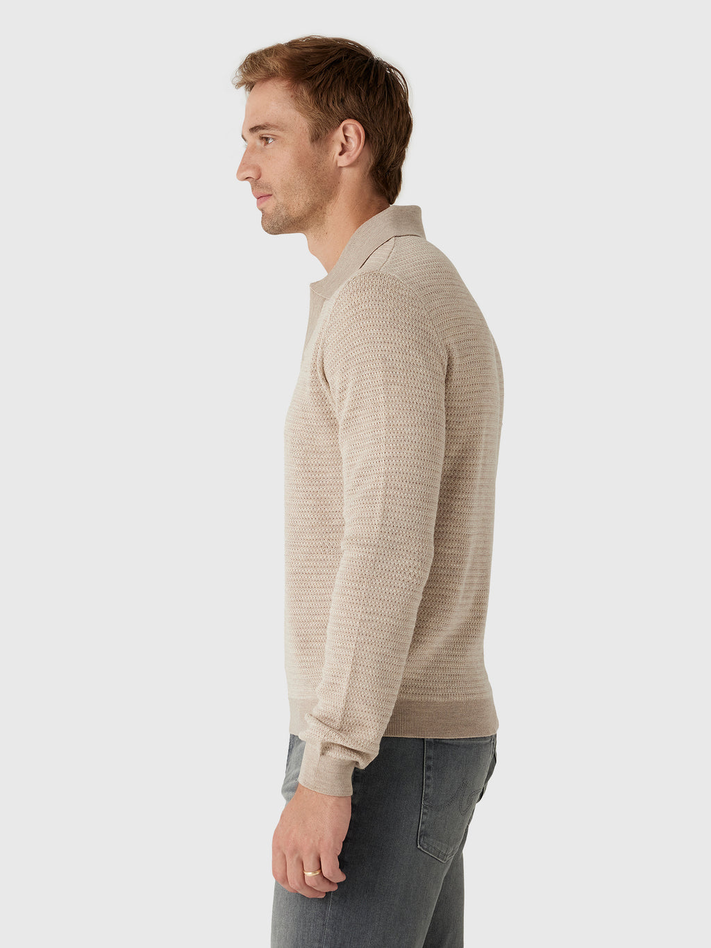 Frescobol Carioca Men's Orlando Merino Wool Polo - Saint Bernard