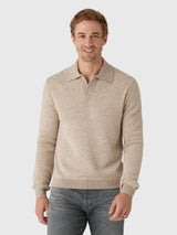 Frescobol Carioca Men's Orlando Merino Wool Polo - Saint Bernard