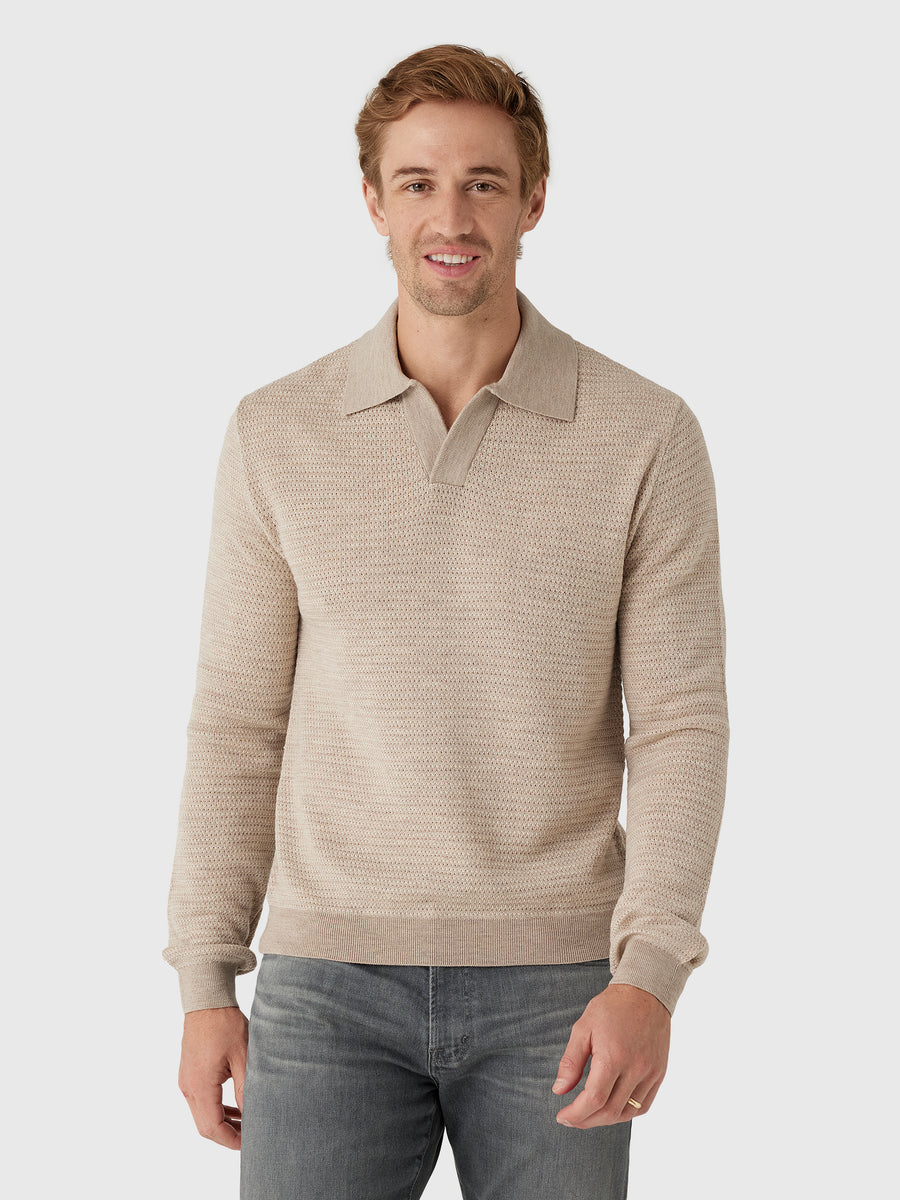 Frescobol Carioca Men's Orlando Merino Wool Polo - Saint Bernard