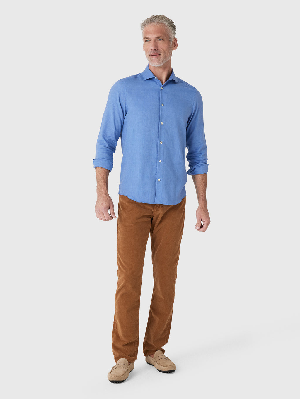 Frescobol Carioca Men's Antonio Oxford Cotton Shirt - Saint Bernard