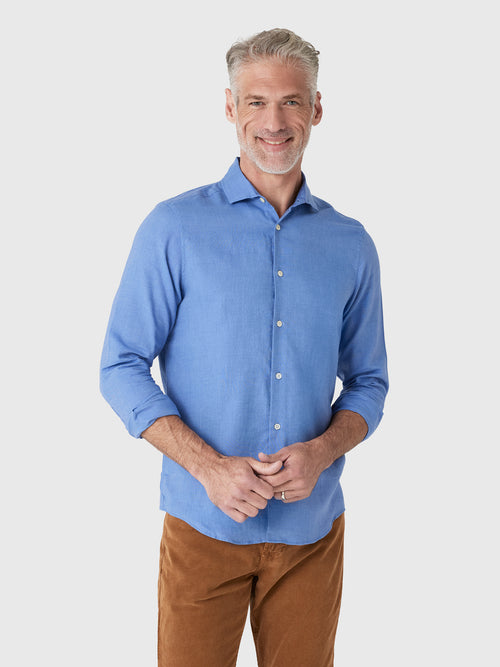 Frescobol Carioca Men's Antonio Oxford Cotton Shirt