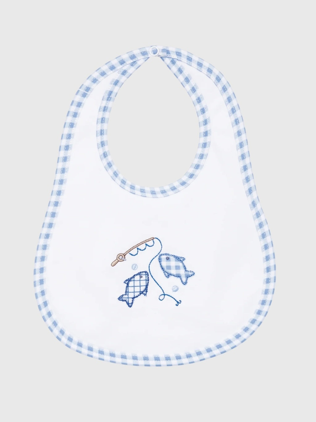Magnolia Baby Baby Gone Fishing Appliqué Bib - Saint Bernard