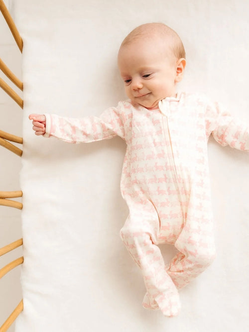 Magnolia Baby Baby Bunny Hop Zip Footie