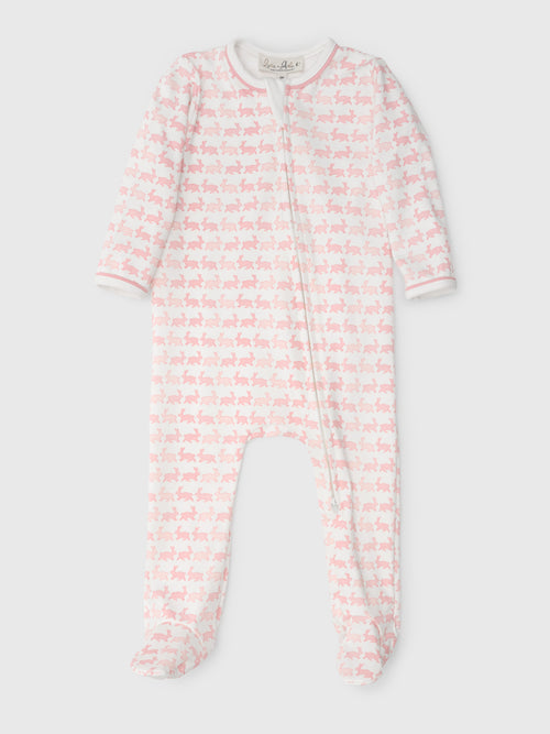 Magnolia Baby Baby Bunny Hop Zip Footie