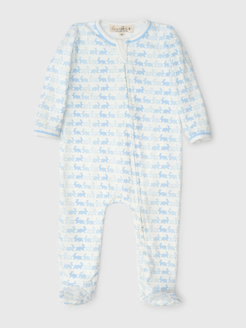 Magnolia Baby Baby Bunny Hop Zip Footie