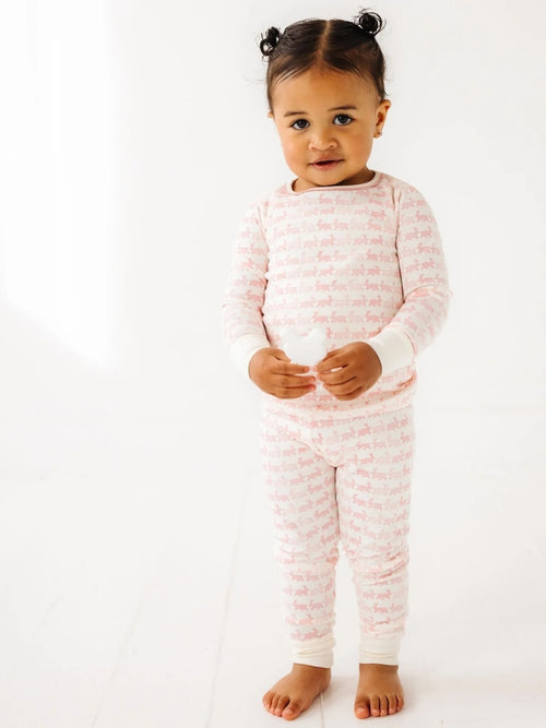 Magnolia Baby Kids' Bunny Hop Long Pajama Set